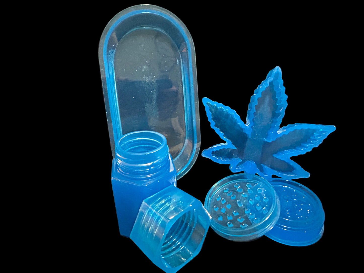 Black-light Blue Small Tray Set