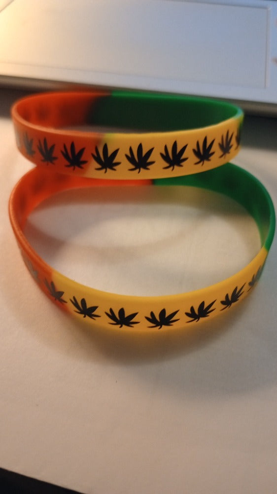 Silicone Leaf Wristbands