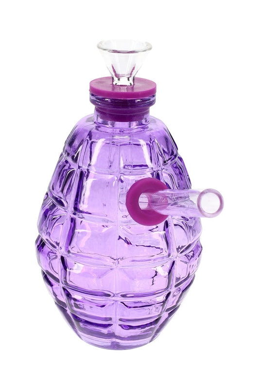 4.5" Colored Glass Grenade Water Pipe