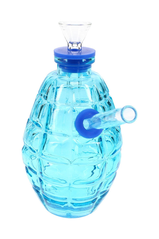 4.5" Colored Glass Grenade Water Pipe