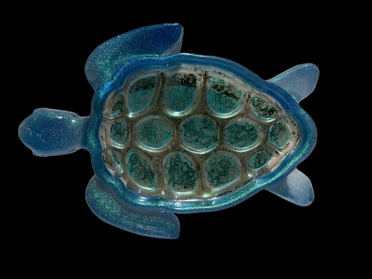 Blue Sparkle/Green Turtle tray
