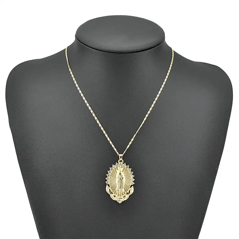 1pc Virgin Mary Pendant Necklace